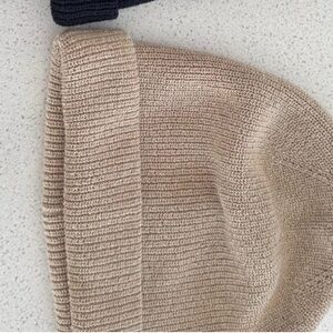 Madewell Tan and Black Knit Beanie